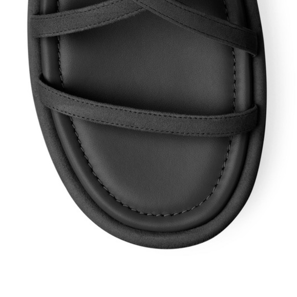 Stuart Weitzman Black Strappy Sandals - Picture 5 of 9